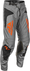 FLY RACING KINETIC SYM PANTS GREY/ORANGE/BLACK SZ 30 - Image 9