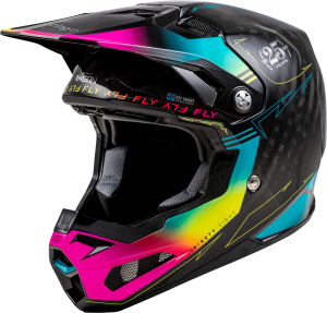 FLY RACING FORMULA S CARBON LEGACY HELMET BLACK/ELECTRIC BLU/FUSCHIA 2X - Image 33